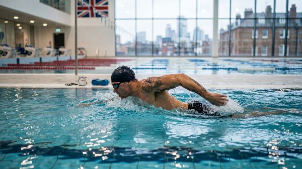 What are the benefits of incorporating swimming into a UK boxer's training routine?